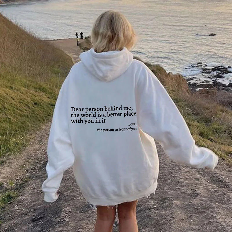 "Dear Person Behind Me" Unisex Trendy Hoodies